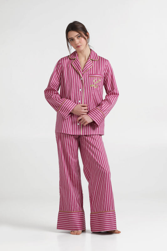 Довгий піжамний комплект Very Berry — Raspberry Crush